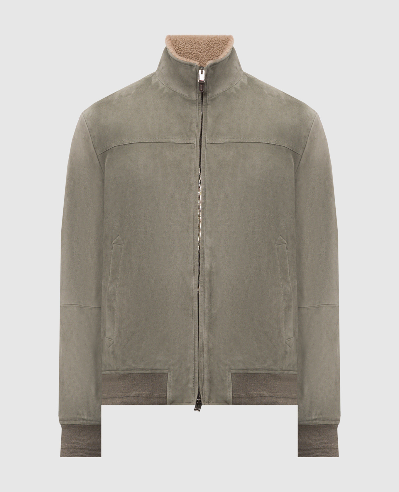Green suede jacket