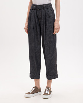 Brunello Cucinelli Blue jeans with cuffs MP125P4078