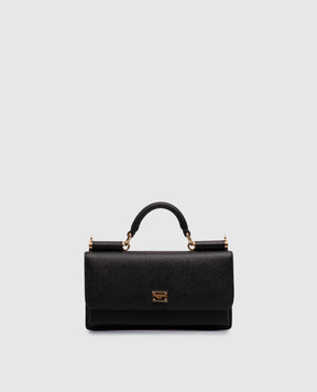 Dolce&Gabbana Black Dauphine leather mini bag BI3280A1001