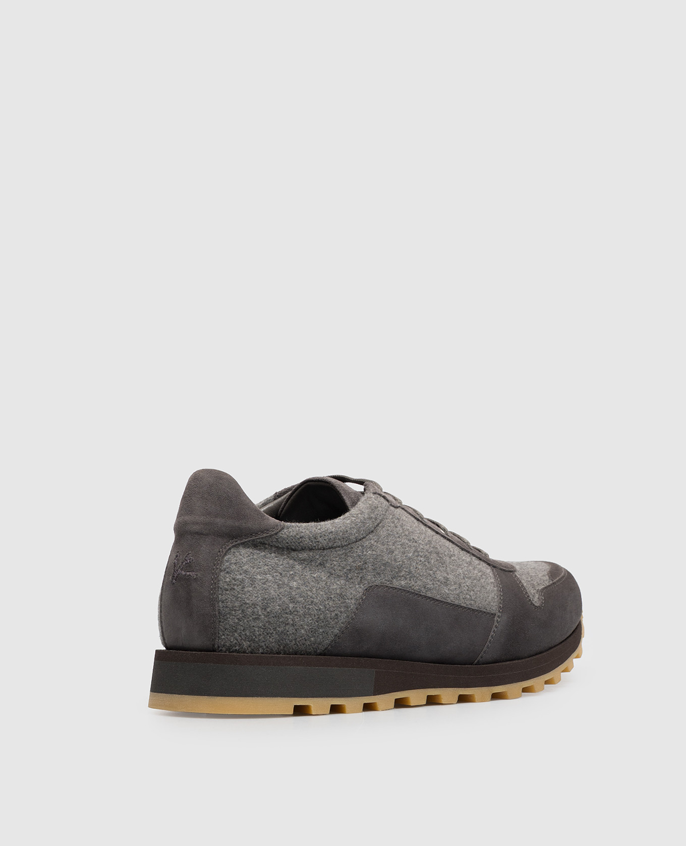 Gray combination sneakers ISAIA 3