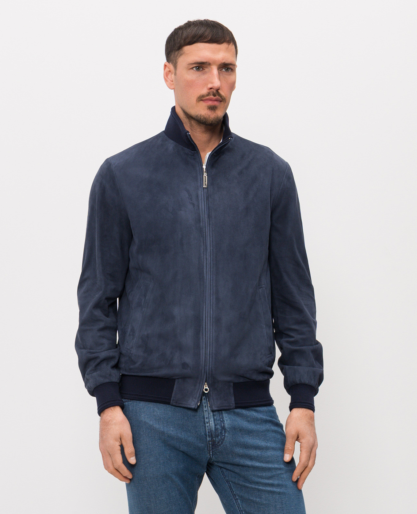 

Blue suede jacket Stefano Ricci