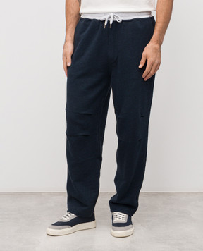 Brunello Cucinelli Blue sweatpants MR8313381G