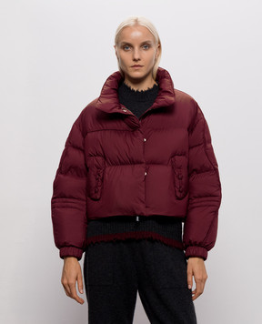 Be Florence Burgundy short down jacket BE2615