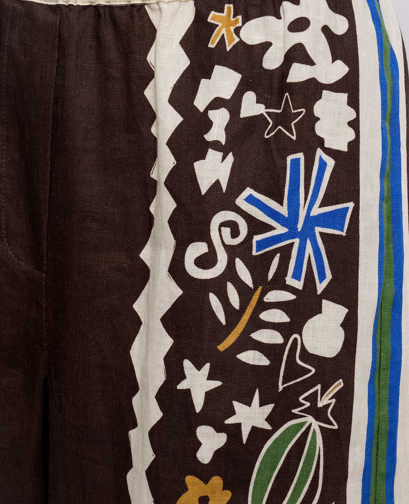 Maroc brown linen pants Alemais 5