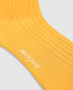 Bresciani Yellow cotton socks MC034UN0004XX