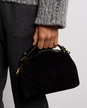 Gianni Chiarini Black suede bag Alifa BS8625CMSTEMU