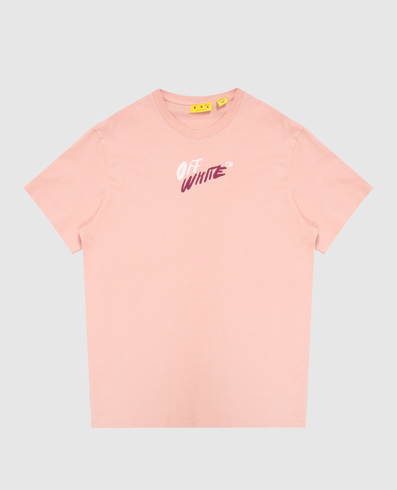 Children's pink Arrow Writings T-shirt Off-White