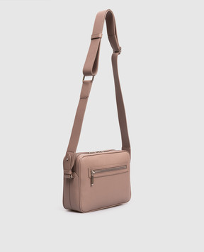 Stefano Ricci Beige leather bag with textured emblem ND263GTPMR