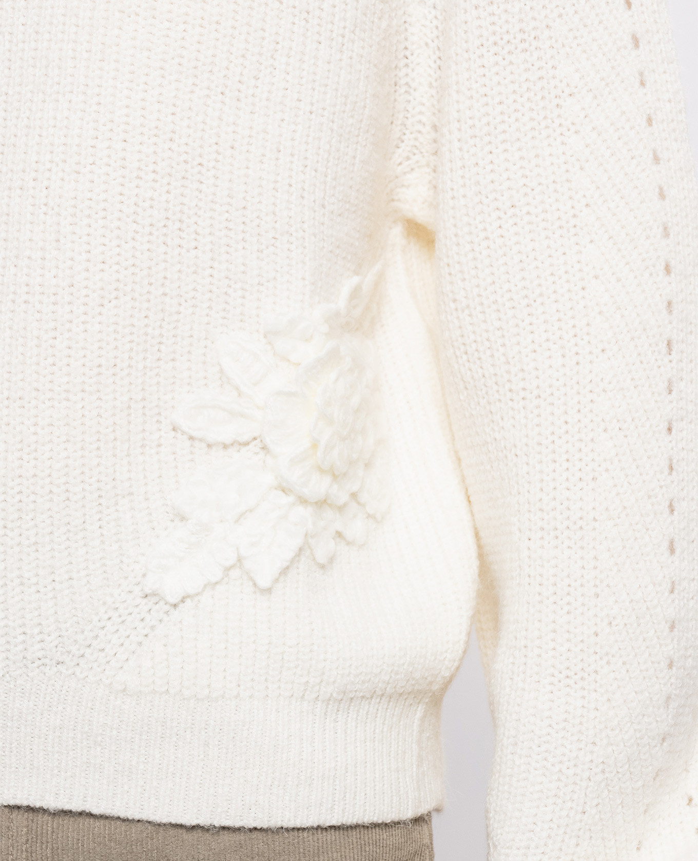 Ivory alpaca wool sweater Twinset 5