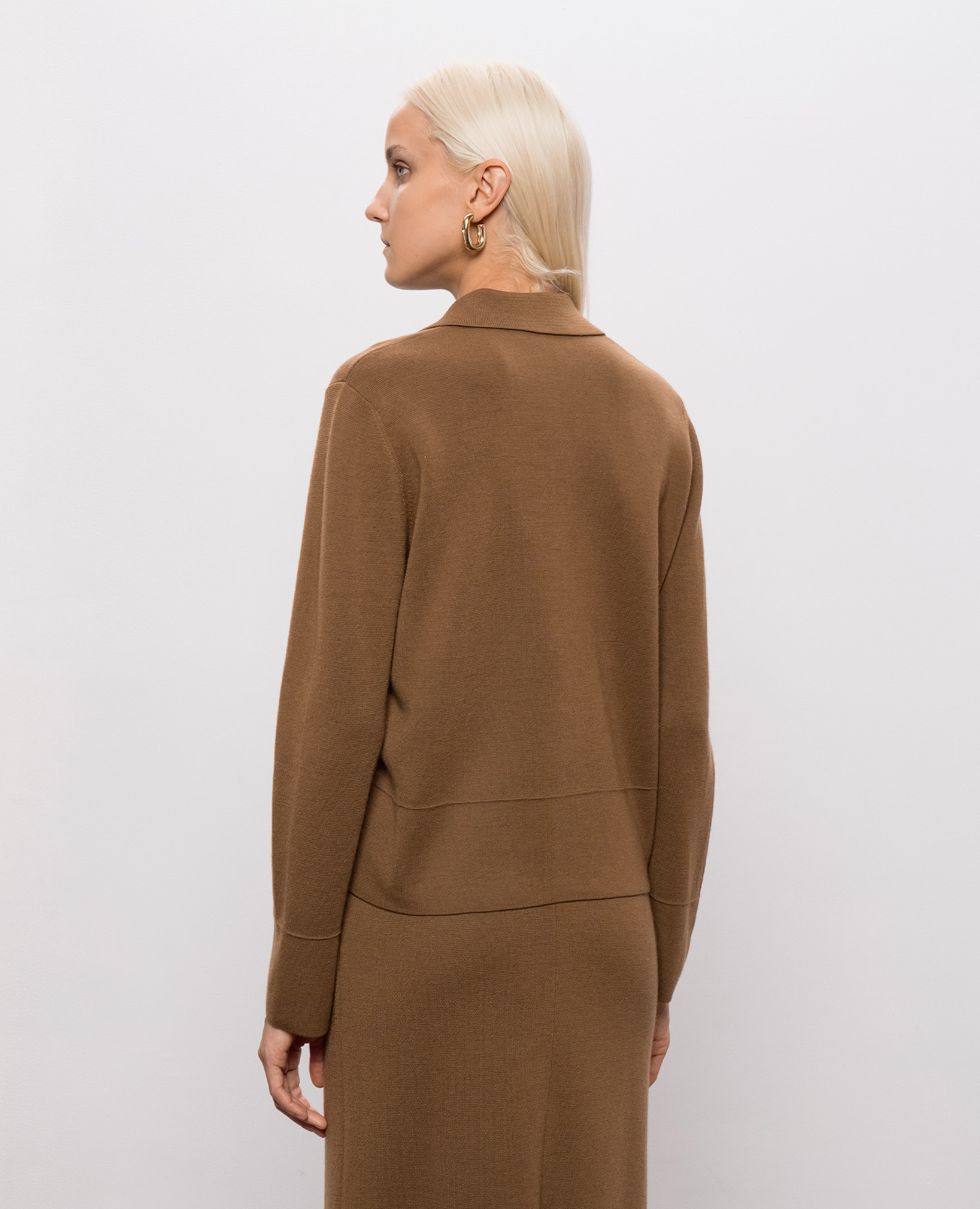 Brown wool cardigan Max Mara 4