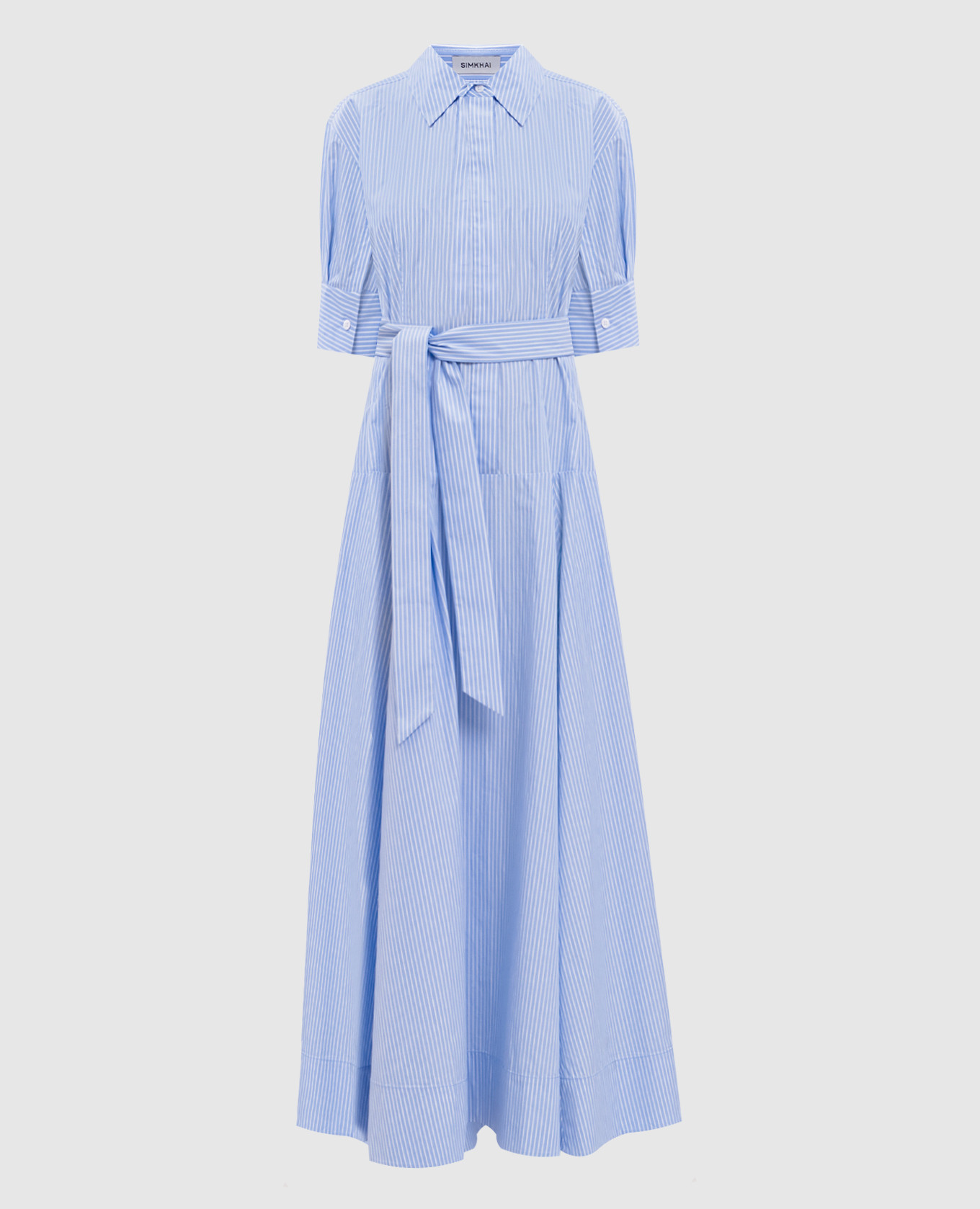 

Blue striped shirt dress Simkhai, Light blue
