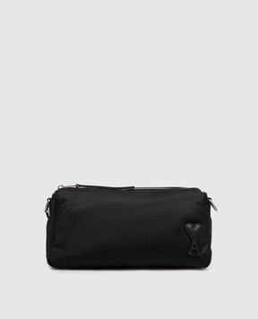 Ami Paris Black bag with logo patch ULL707AW0001