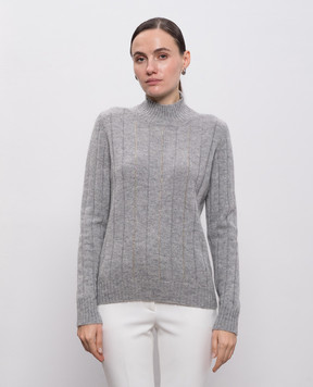 Peserico Gray sweater made of wool, silk and cashmere S99486F079018V