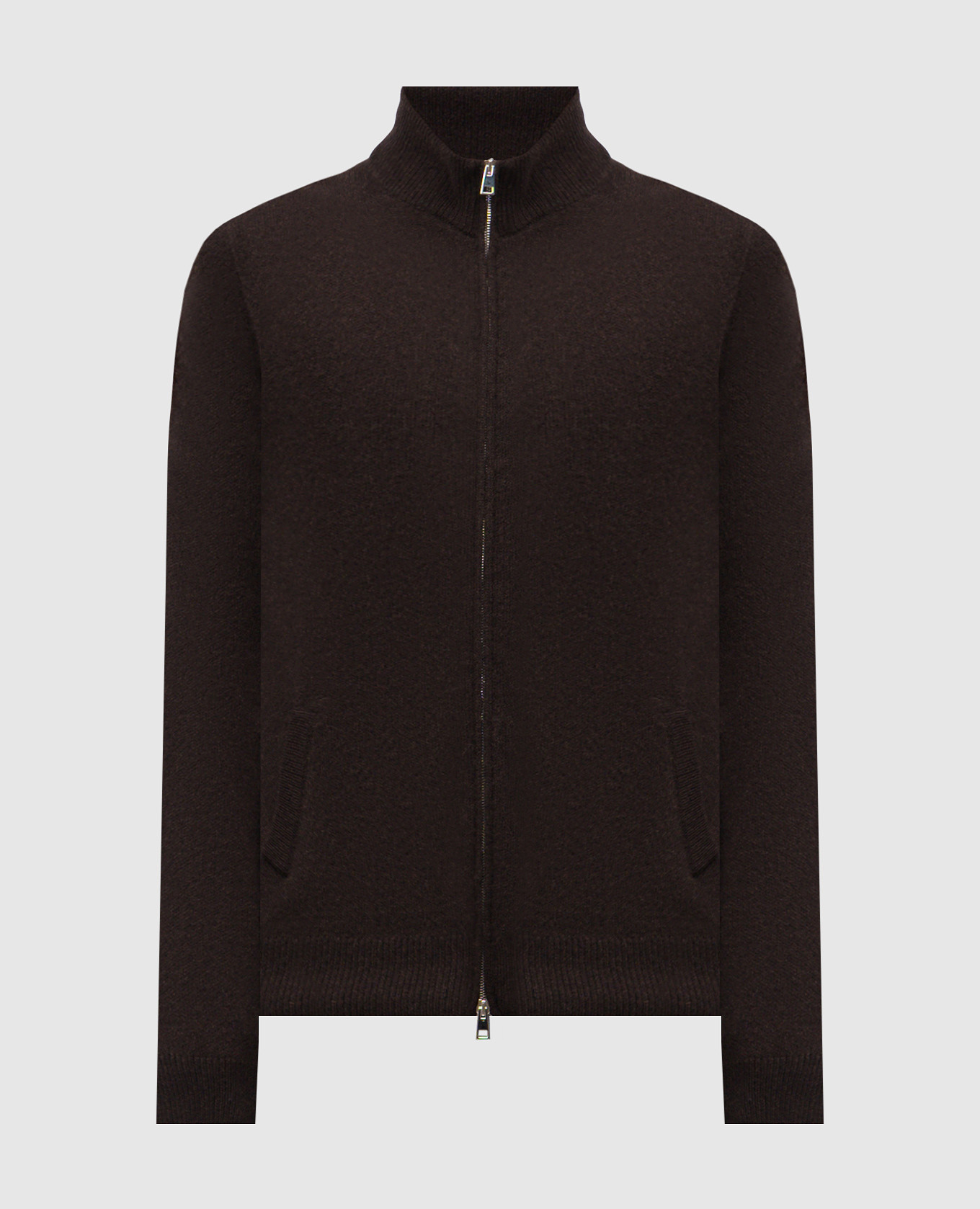Brown cashmere cardigan