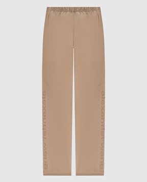 Alexander Wang Beige perforated track pants UWC3264449