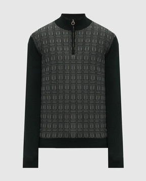 Stefano Ricci Green wool, cashmere and silk jumper KE04004L01E26361