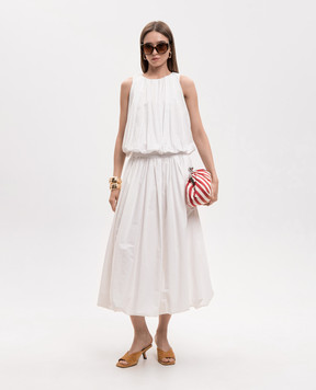 Max Mara Weekend White skirt WKINUVOLE with drape WKINUVOLE