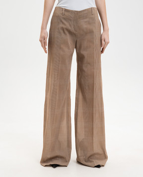 Ermanno Scervino Brown checked pants D486P716WJV