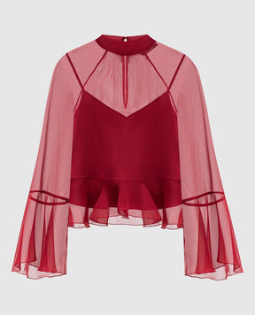 Twinset Red blouse with logo 252AT2213