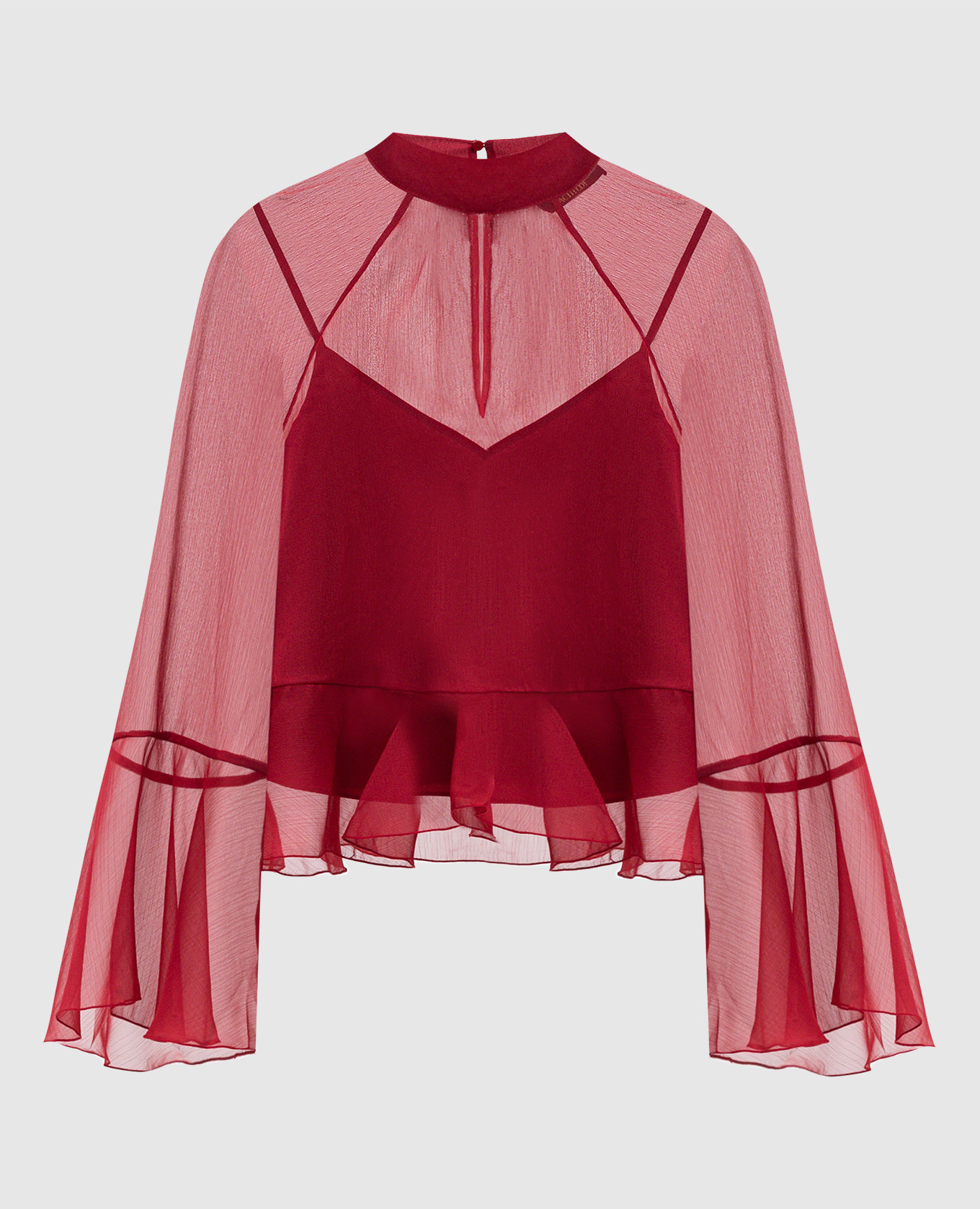 

Red blouse with logo Twinset