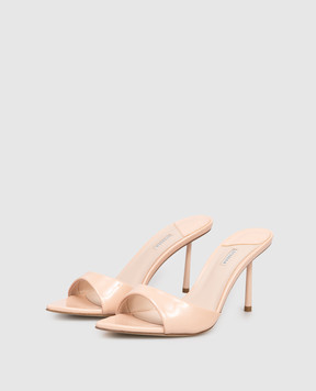 Le Silla BELLA beige patent leather mules 6625E080BXPPGSL