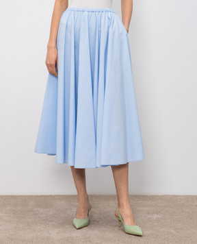 Fabiana Filippi Blue midi skirt GND276F828D650