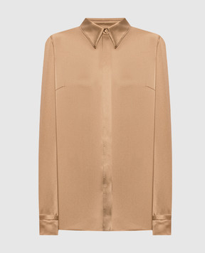 Gabriela Hearst Brown Cruz silk blouse 4261178S096