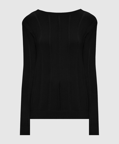 Jersey de cachemir negro de Nese
