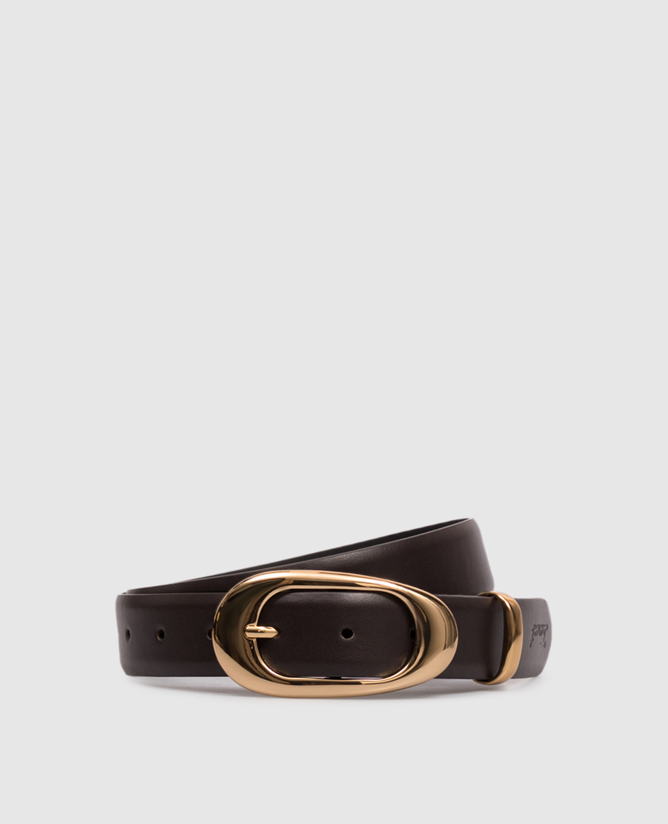 Brown leather belt