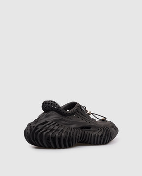 2AM Black sneakers with textured logo BUS6GL20250115B