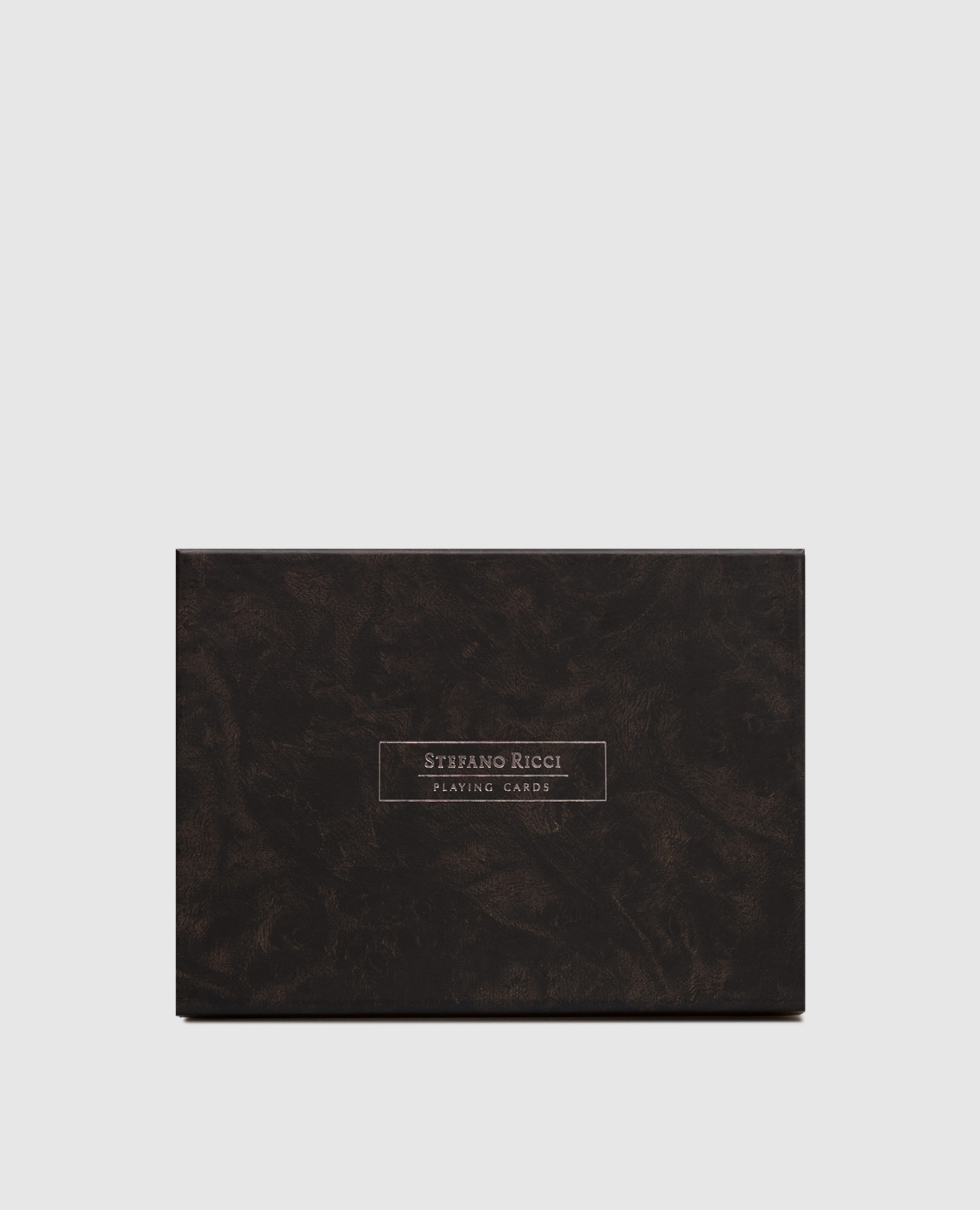 

Set of playing cards with emblem print Stefano Ricci, Black