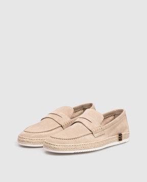 MooRER Beige suede espadrilles RIVERS RIVERSP5