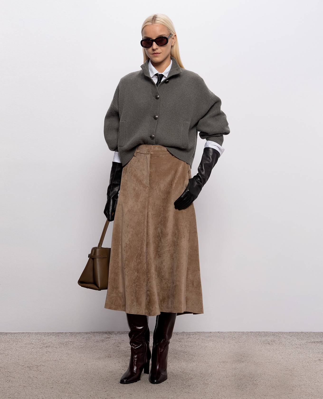 Green cashmere cardigan Brunello Cucinelli 2