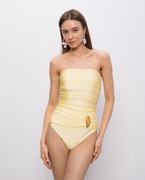 Simkhai Yellow Lorena Shell swimsuit 2269076SW