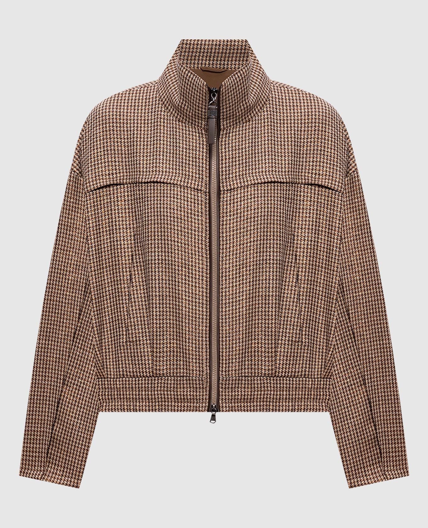 Patterned wool jacket