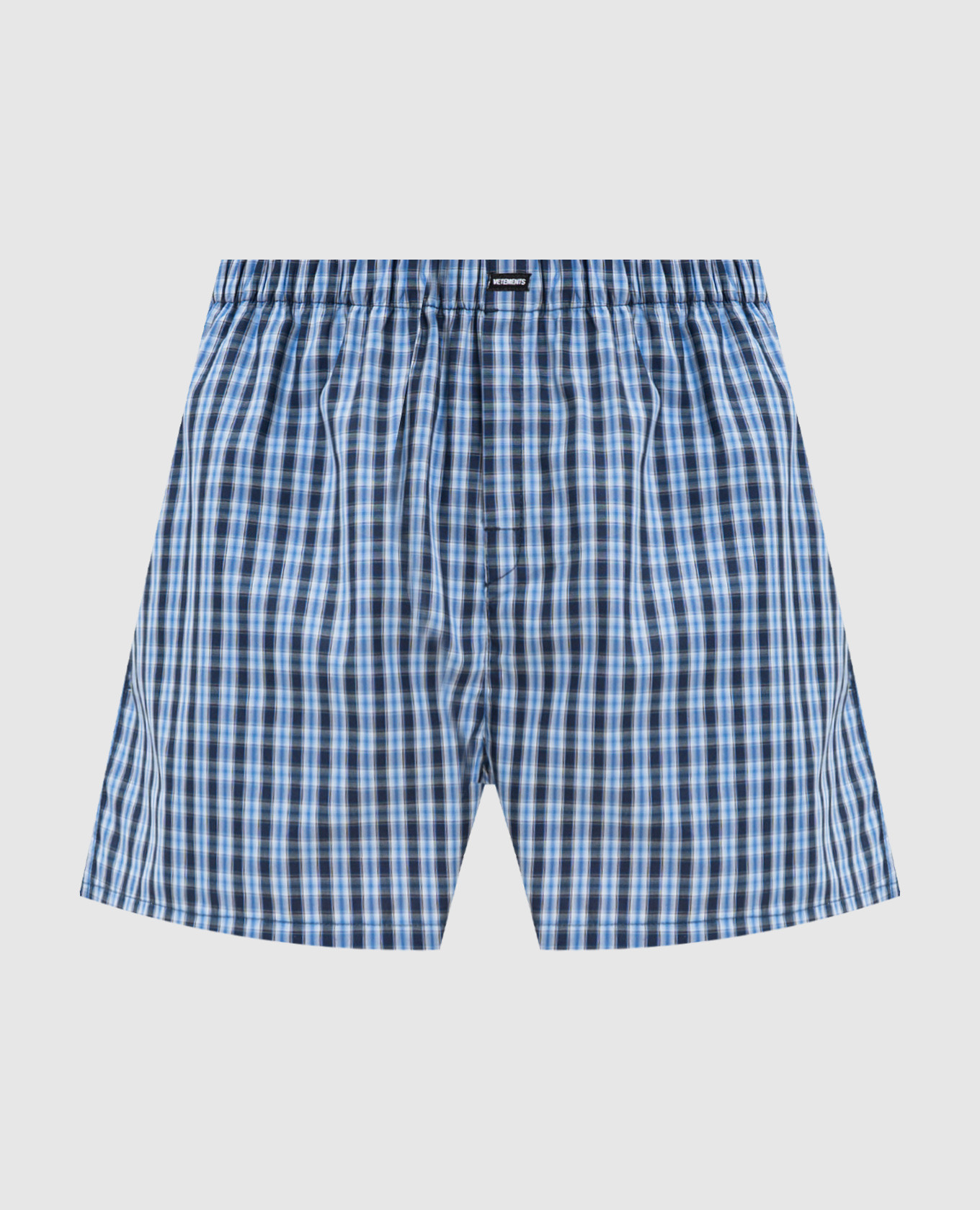 

Blue checked pajama shorts Vetements