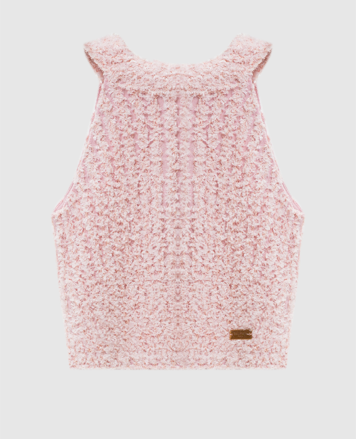Pink turtleneck top
