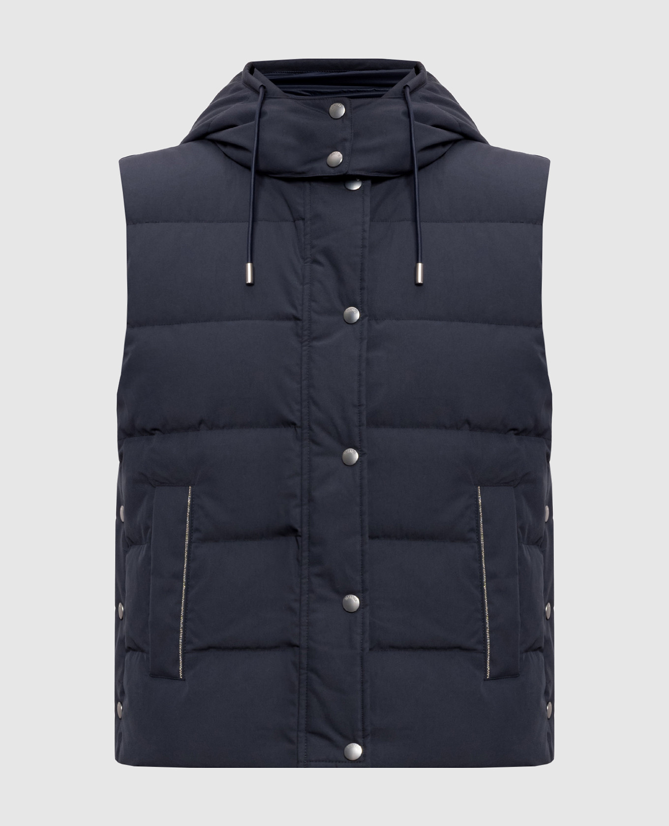 Blue down vest