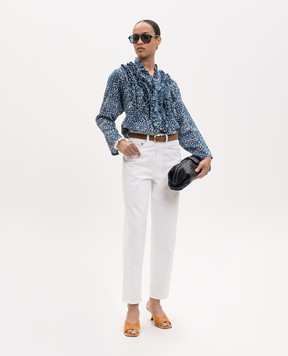 Momoni Blue blouse ZAFIRO MOSH00809MO