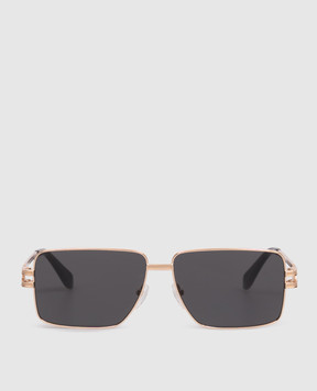 Palm Angels Gold-tone sunglasses with monogram logo PA2003760759
