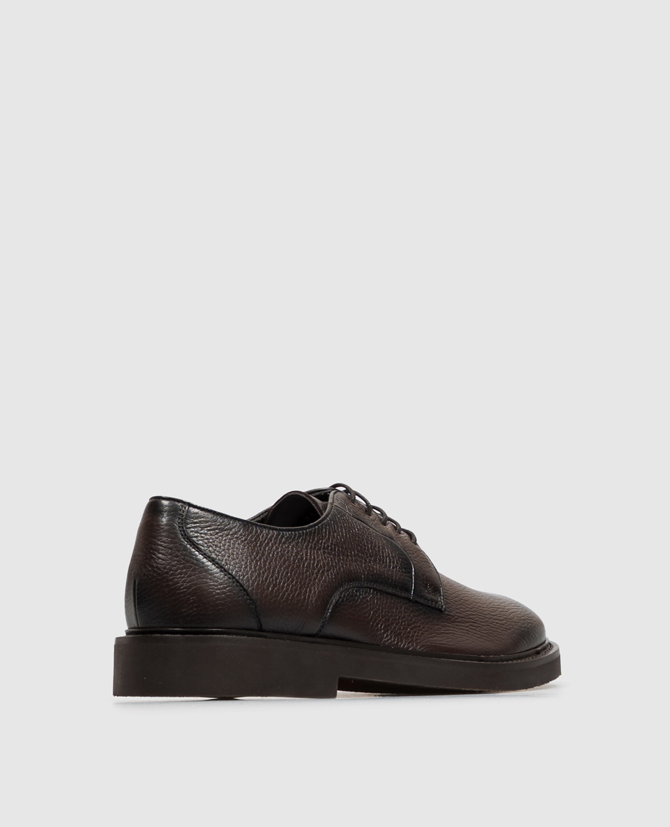 Brown leather derby shoes with gradient effect Sturlini 3