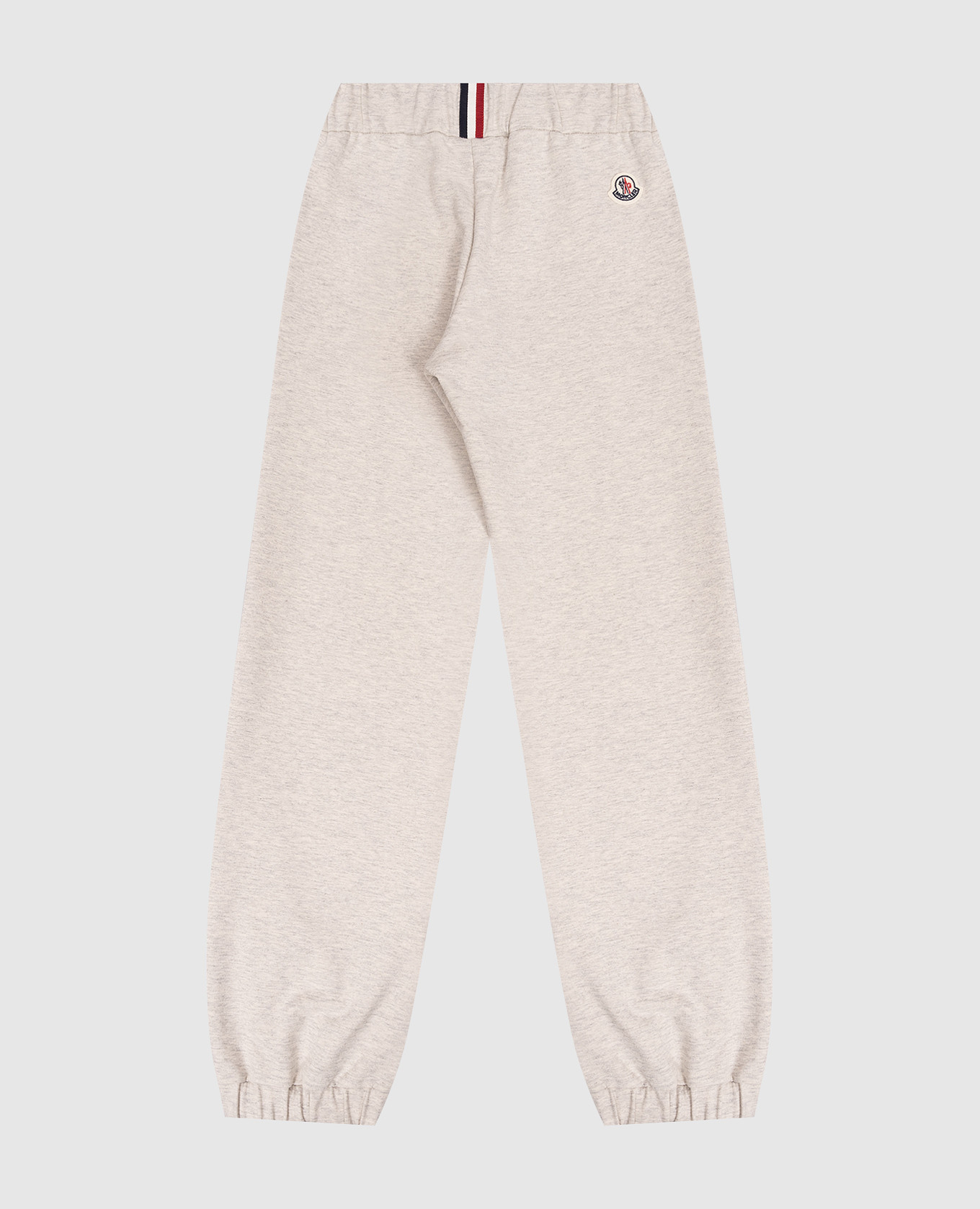 Children's beige melange joggers with logo Moncler ENFANT 2