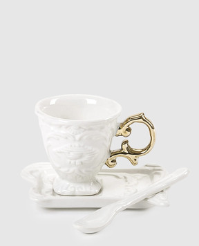 SELETTI Porcelain coffee set I-Wares Gold I 09869