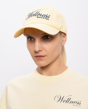 Sporty & Rich Yellow Avenue cap with embroidery AC04076083YE02