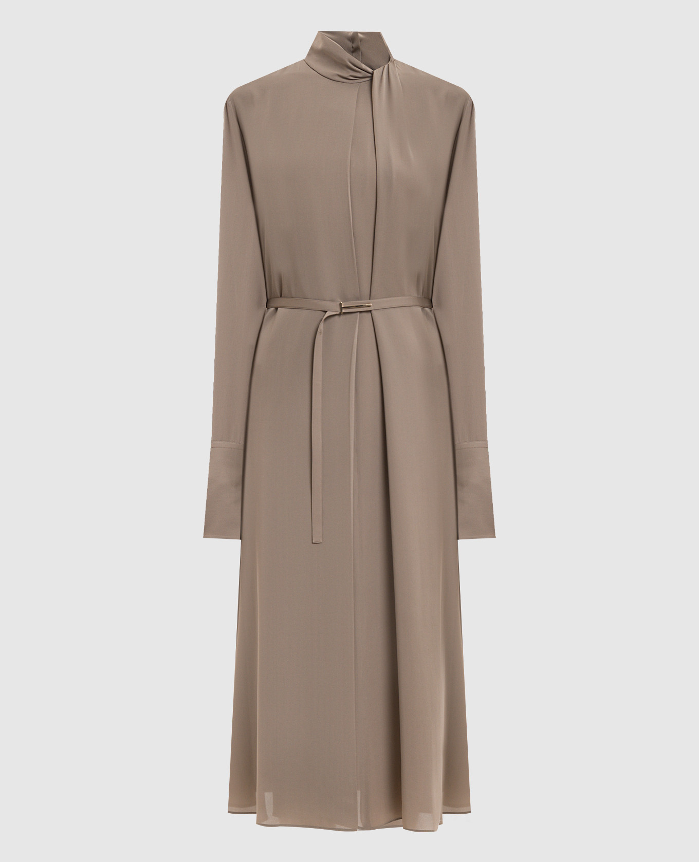 

Brown silk midi dress Tom Ford