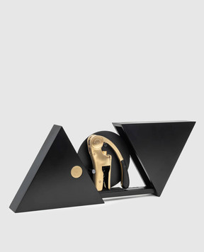 L`atelier du vin Oeno Motion Gold vertical corkscrew in a Geometry wooden art case 095816
