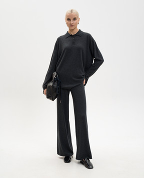 LISA YANG Grey Caisa cashmere polo 2026027