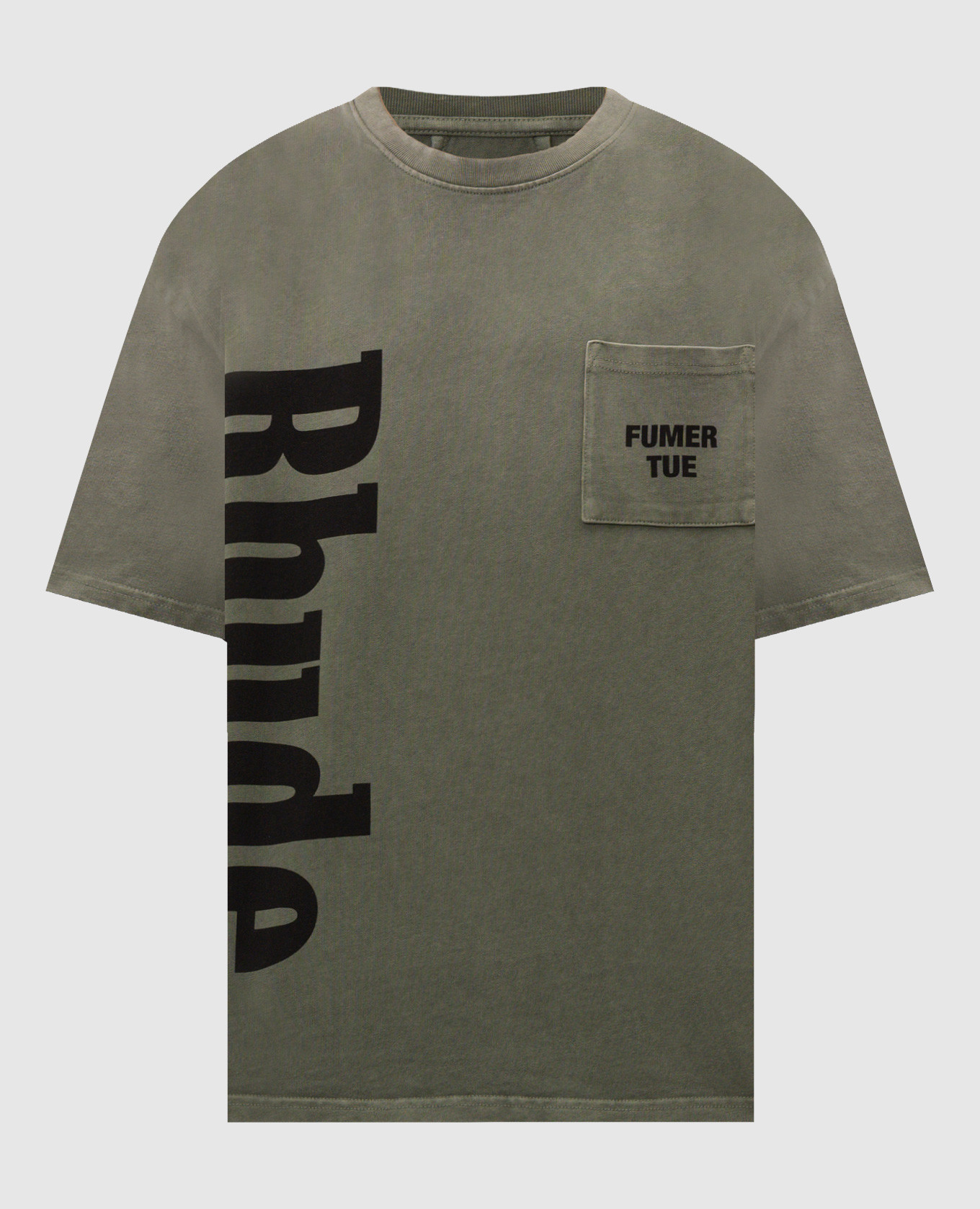 Khaki T-shirt with pocket