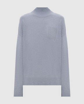 Peserico Blue wool, silk and cashmere sweater A99205F12A9283