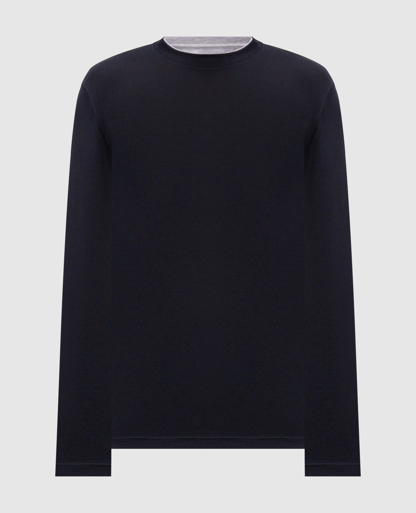 Blue longsleeve with silk